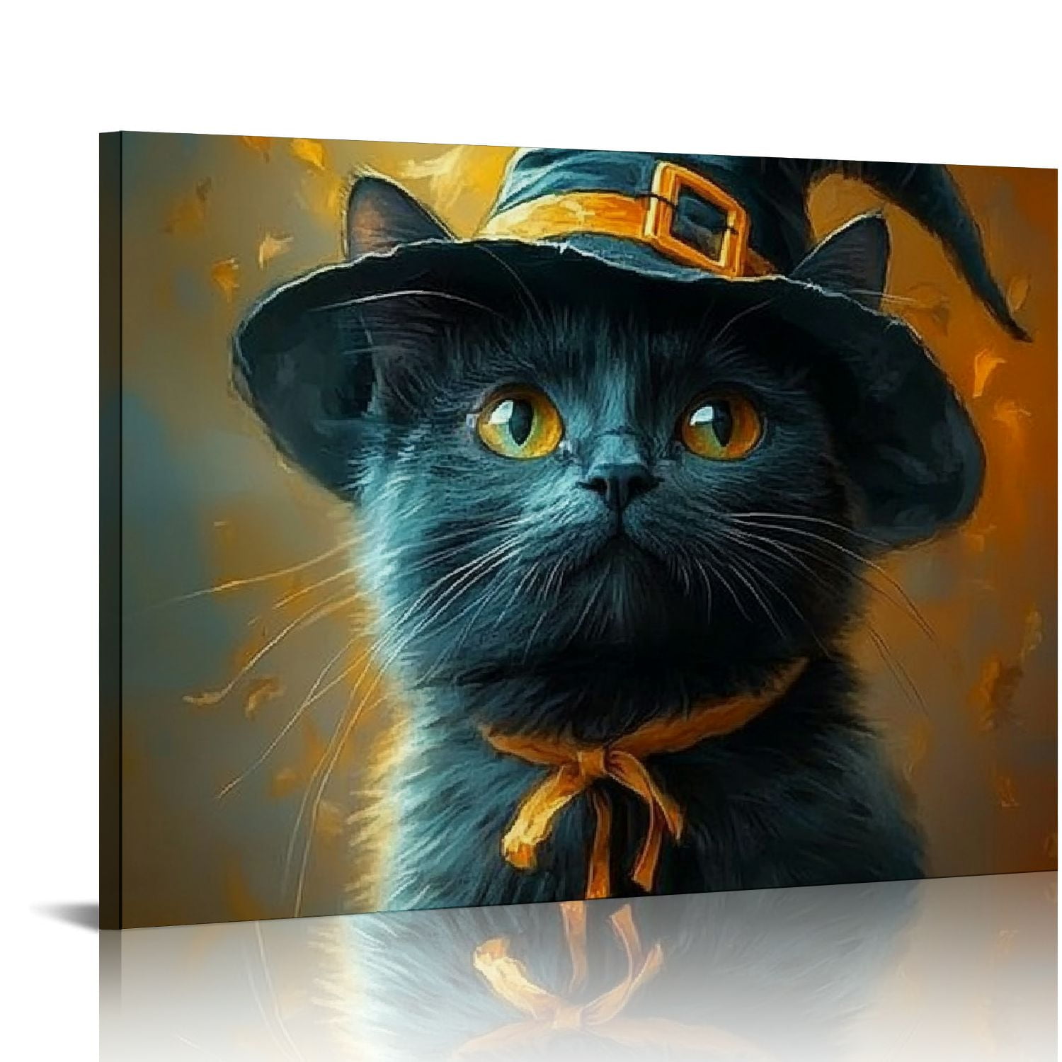 JRXY Black Cat Witchy Posters Moody Halloween Wall Art Gothic Cat ...