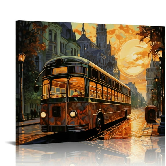 JRXY Black and White Wall Art for Living Room Red Wall Decor Paris Themed Bedroom Bathroom Pictures London Eiffel Tower Landscape Canvas Artwork Office Home Decorations``