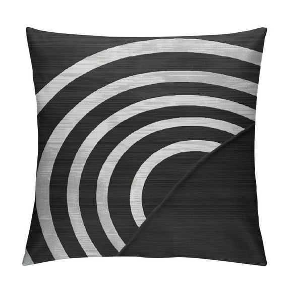 JRXY Black and White Throw Pillows for Couch Silver Boho Decorative Pillow Covers Geometric Modern Pillowcases 22x22
