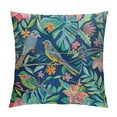 thumbnail image 1 of JRXY Blue Orange Hummingbird Bird Teal Decorative Pillow Covers Cozy Soft Throw Pillowcase Square Couch Cushion Cover for Home Decor Sofa Living Room Bed Car  White, 1 of 5