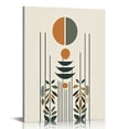 thumbnail image 1 of JRXY Boho Minimalist Wall Art Framed Canvas Wall Art, Boho Wall Decor Mid-Century Modern Wall Art, Bohemian Style - Ideal for Living Room, Bedroom, Bathroom, and Office  16x20 in, 1 of 4