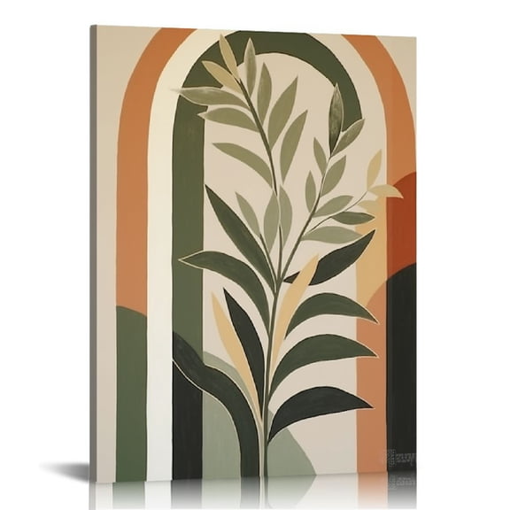 JRXY  Boho Wall Art Minimalist Wall Art Boho Room DecorMid Century Modern Abstract Bohemian Wall Decor Moon Phases Painting For Living Room Bedroom Kitchen Office Home Decor  12x16 in