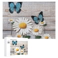thumbnail image 1 of JRXY Butterfly Daisies Folk Art Wooden Puzzle Challenging Difficult Wood Puzzles for Adults 300 PCS, 1 of 4