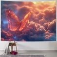 thumbnail image 1 of JRXY Butterfly in Sea of Cloud Tapestry - High-Quality Short Plush, Soft and Lightweight - Wall Hanging, Ceiling Tapestry - Multiple Sizes Available Painting, 1 of 6