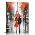 thumbnail image 1 of JRXY Canvas Wall Art Decor for bedroom Black and white scenery romanti couples pictures Artwork Ready to Hang for living room Home Decoration painting Paris Eiffel Tower wall decor 12x16 in, 1 of 4