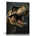 thumbnail image 1 of JRXY Canvas Wall Art Rampaging Tyrannosaurus-Rex Canvas Wall Art Dinosaur Canvas Print Artwork Wall Art Paintings Modern Picture Print for Living Room Dinning Room Bedroom Bathroom Decor, 1 of 4