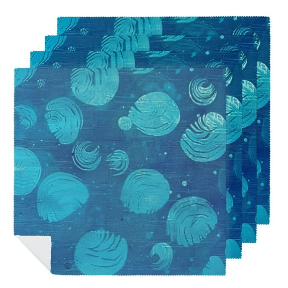 JRXY Circles Polyester Cloth Napkins for Farmhouse Party Dining Table Decor - Dinner Napkin for Kitchen Daily & Housewarming Farmhouse Decor - Pack of 6 6 PCS
