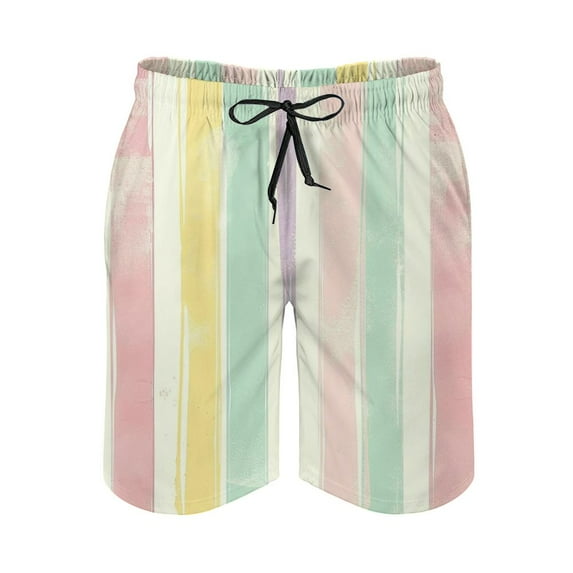 JRXY Classic Retro Stripes Men's Summer Boardshorts Beach Shorts Xl
