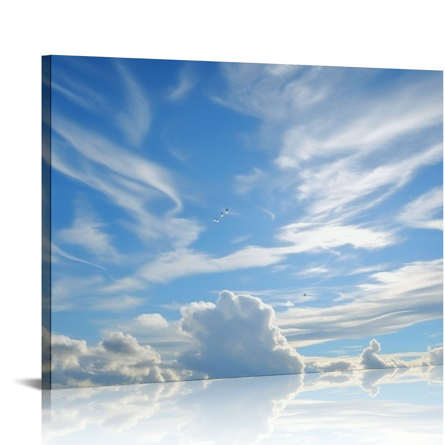 JRXY Clouds In The Sky Wall Art Canvas Living Room Poster Pictures ...