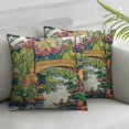 thumbnail image 1 of JRXY Colorful Chinoiserie Pillow Covers,Blue and White Pillow Covers Outdoor Decorative Pillow Covers for Couch Bed Sofa Cushion Farmhouse Pillowcases,2 pcs 20x20in, 1 of 6