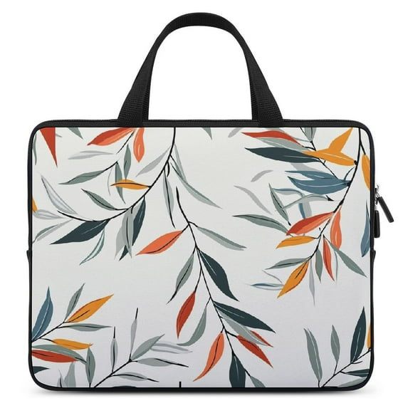 JRXY Colorful Color Blocks and Lines Simple Style Laptop Carrying Bag Diving Fabric Soft Carrying Travel Case Idea 10inch