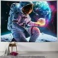 thumbnail image 1 of JRXY Cool Space Astronaut Tapestry for Bedroom, Fantasy Spaceman Tapestries Wall Hanging for Men, Colorful Galaxy Vertical Poster for Men Guys Living Dorm Room Decor Painting, 1 of 6