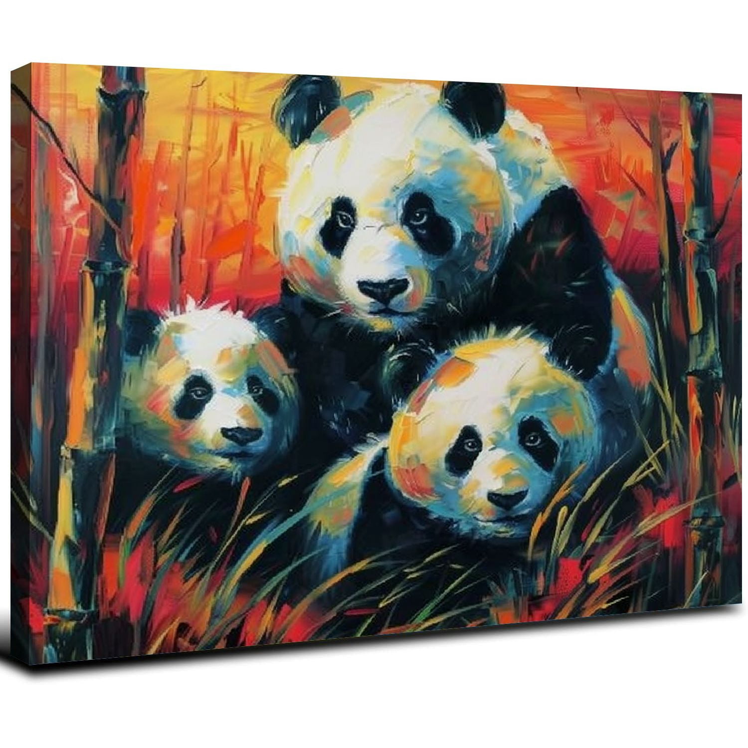 JRXY Cute Animal Canvas Wall Art Panda Poster Prints Aesthetic Type ...
