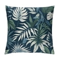 thumbnail image 1 of JRXY  Decorative Handmade Floral Leaf Throw Pillow Cover/Pillow Sham/Cushion Cover, European Pillow Covers White, 1 of 5