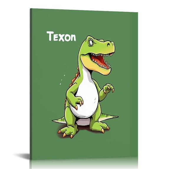 JRXY Dinosaur Canvas Wall Art Tyrannosaurus Rex Home Decor Prints for 16x20 in