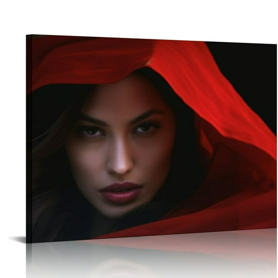 JRXY Fashion Art Woman Girl Red Lip Makeup Poster Canvas Painting Wall Art Printmaking Picture Nail Shop Canvas Painting Posters And Prints Wall Art Pictures for Living Room Bedroom Decor pattern3