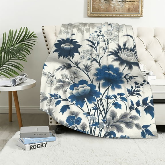 JRXY Flannel Fleece Blanket - Anti-Pilling, Soft & Cozy, Multi-Functional White