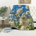 thumbnail image 1 of JRXY Flannel Fleece Blanket - Anti-Pilling, Soft & Cozy, Multi-functional White, 1 of 6