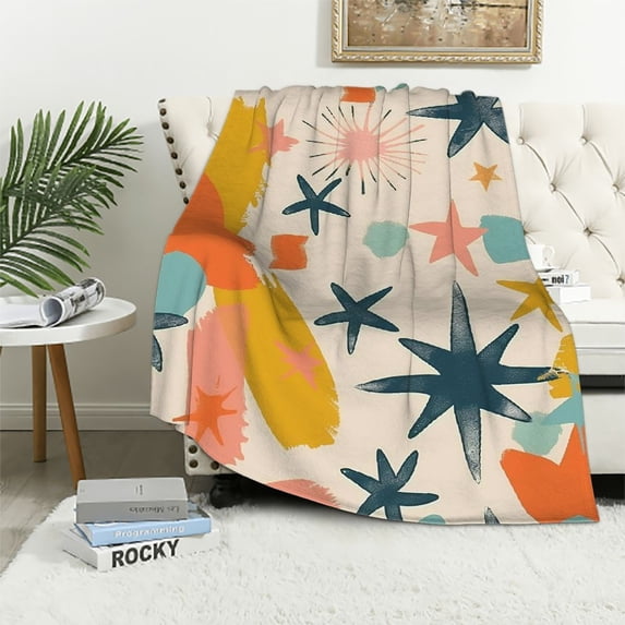 JRXY Flannel Fleece Blanket - Soft and Cozy Anti-Pilling Flannel Fabric - Multiple Sizes Available White