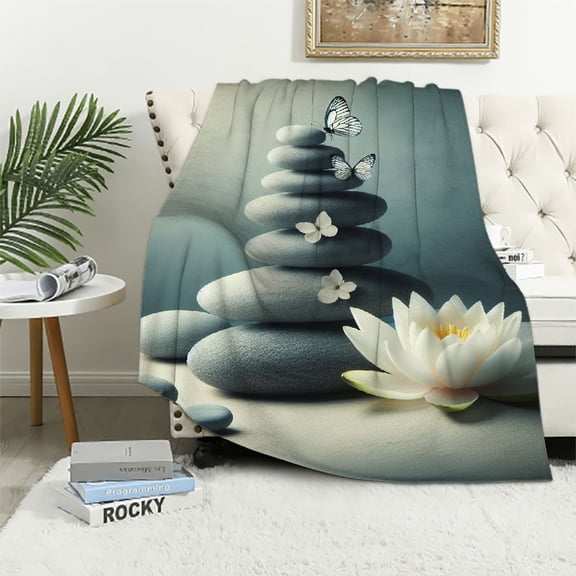 JRXY Flannel Fleece Blanket - Soft and Cozy Anti-Pilling Flannel Fabric - Multiple Sizes Available White