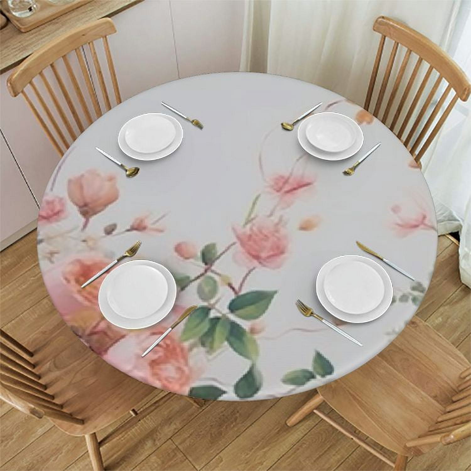 JRXY Floral Baby Shower Decorations For Girl，Party Tablecloths with ...