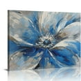 thumbnail image 1 of JRXY Flower Canvas Wall Art for Living Room Large White Blue Flower Picture Giclee Print Painting Wall Decor Framed Artwork Ready to Hang for Home Bedroom Wall Decoration picture 3, 1 of 6