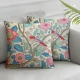 thumbnail image 1 of JRXY  Flower Outdoor Waterproof Throw Pillow Covers Set of 2, Colorful Floral Decorative Square Pillow Covers for Couch Patio Furniture Garden Balcony Tent Spring Outdoor Decor White, 1 of 6