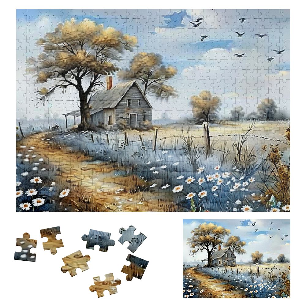 JRXY Flowers Birds Tree Wooden Jigsaw Puzzle Challenging Difficult Wood ...