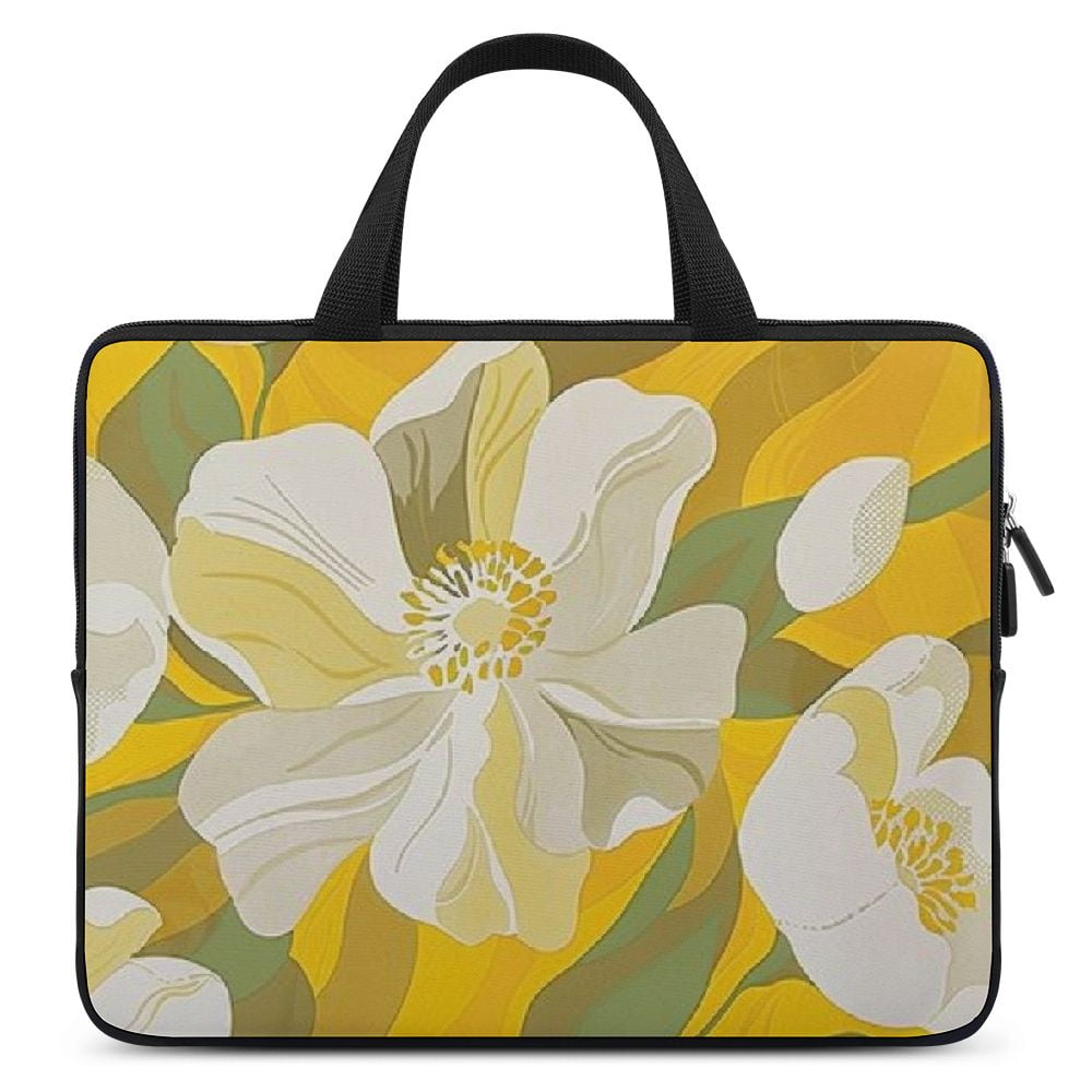 JRXY Flowers Laptop Carrying Bag Diving Fabric Soft Travel Case Idea 15inch