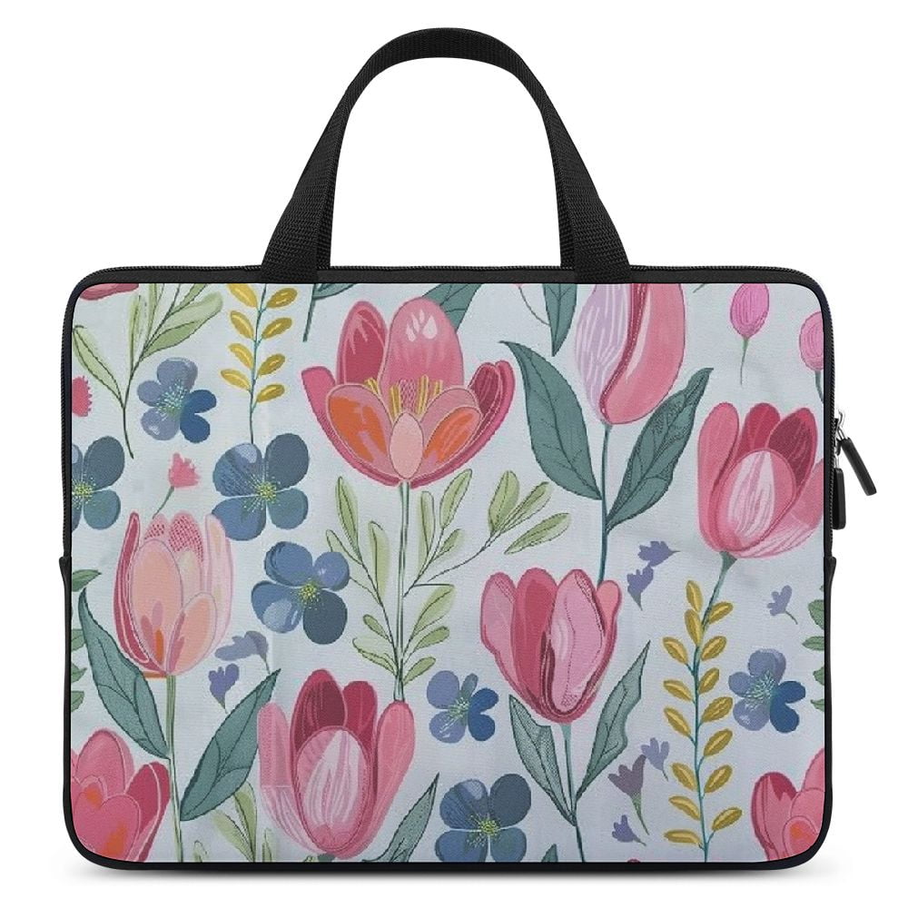 JRXY Flowers Leaves Annabel Kidston Laptop Handle Bag Diving Fabric Soft Carrying Travel Case Ideal for Computer Protection 15inch