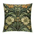 thumbnail image 1 of JRXY  Green Vintage Floral HD Throw Pillow Covers Sofa Pillowcase Car Square Throw Pillowcases Home Decoration White, 1 of 5