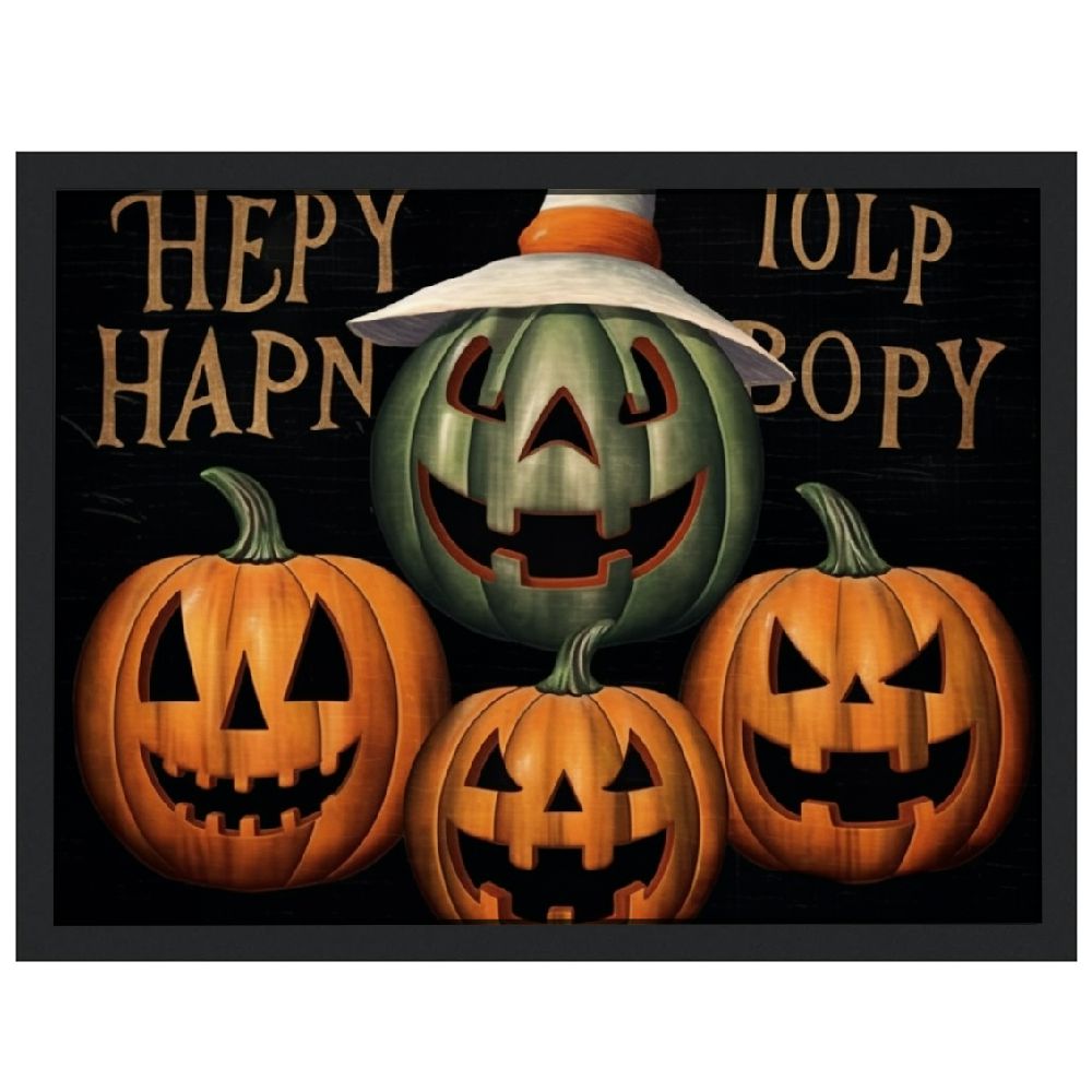 JRXY Happy Halloween Jack o Lanterns Canvas Wall Art By Elizabeth jrxy-happy-halloween-jack-o-lanterns-canvas-wall-art-by-elizabeth