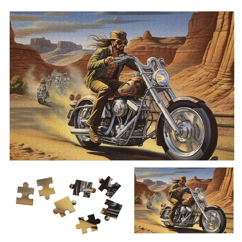 JRXY Horse and Rider Wooden Jigsaw Puzzle for Adults and Kids 1000 PCS ...