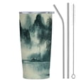 thumbnail image 1 of JRXY Landscape Painting 20oz Car Tumbler with Straw 20oz, 1 of 7