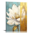 thumbnail image 1 of JRXY  Large Lotus Flower Blooming Wall Art Canvas Print Painting Modern Peaceful Still Life Artwork Zen Golden Floral Artwork for Meditation Room Decoration  pattern3, 1 of 4