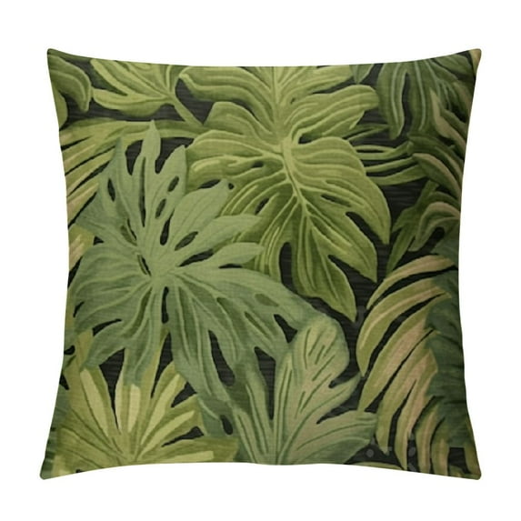 JRXY Leaf Throw Pillow Covers, Leaf Pillow Covers, Modern Square Decorative Pillowcase,Cushion Case for Couch Bedroom Car Living Room White