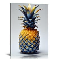 JRXY Modern Fruit Wall Art Pineapple Canvas Decor Kitchen Restaurant Prints 1700271930829959 12x16 in