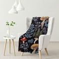 thumbnail image 1 of JRXY Mushroom Hooded Blanket Mushrooms Gifts for Women Soft Flannel Dark Wild Forest Mushrooms Throw Wearable Blanket All Season Plant Blankets for Bed Decorative  for Kid White, 1 of 6