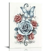 JRXY Music Canvas Wall Art Music Notes Painting Music Studio Decor Pictures Framed Artwork Ready to Hang 12x16 in