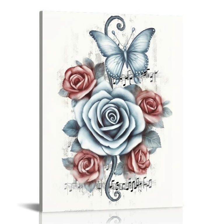 JRXY Music Canvas Wall Art Music Notes Painting Music Studio Decor