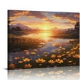 thumbnail image 1 of JRXY National Park Sunflower Landscape Canvas Picture Wall Decor Sunset Print Framed Art Living Room Bedroom Office Nature Gable Art Art Decor  20x16in, 1 of 6