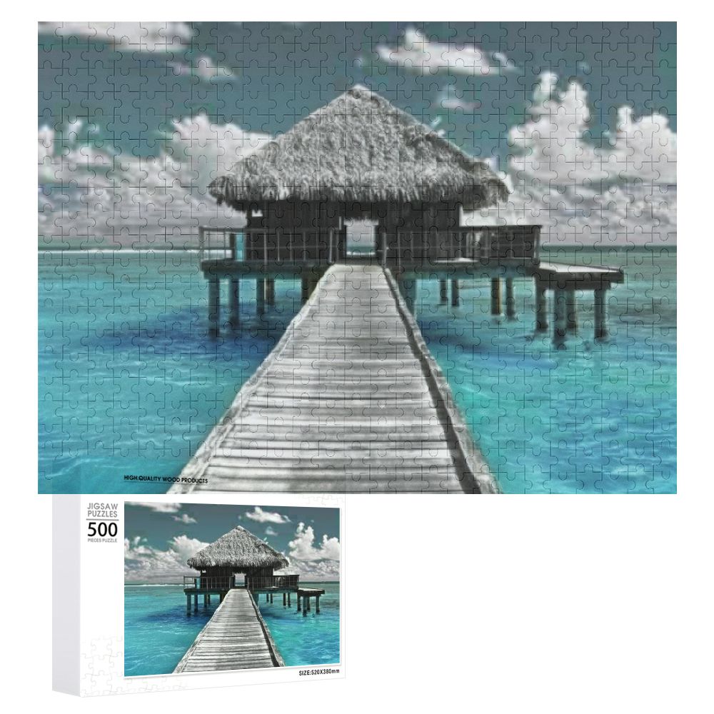 JRXY Ocean View Wooden Jigsaw Puzzle for Adults and Kids - Impossible ...