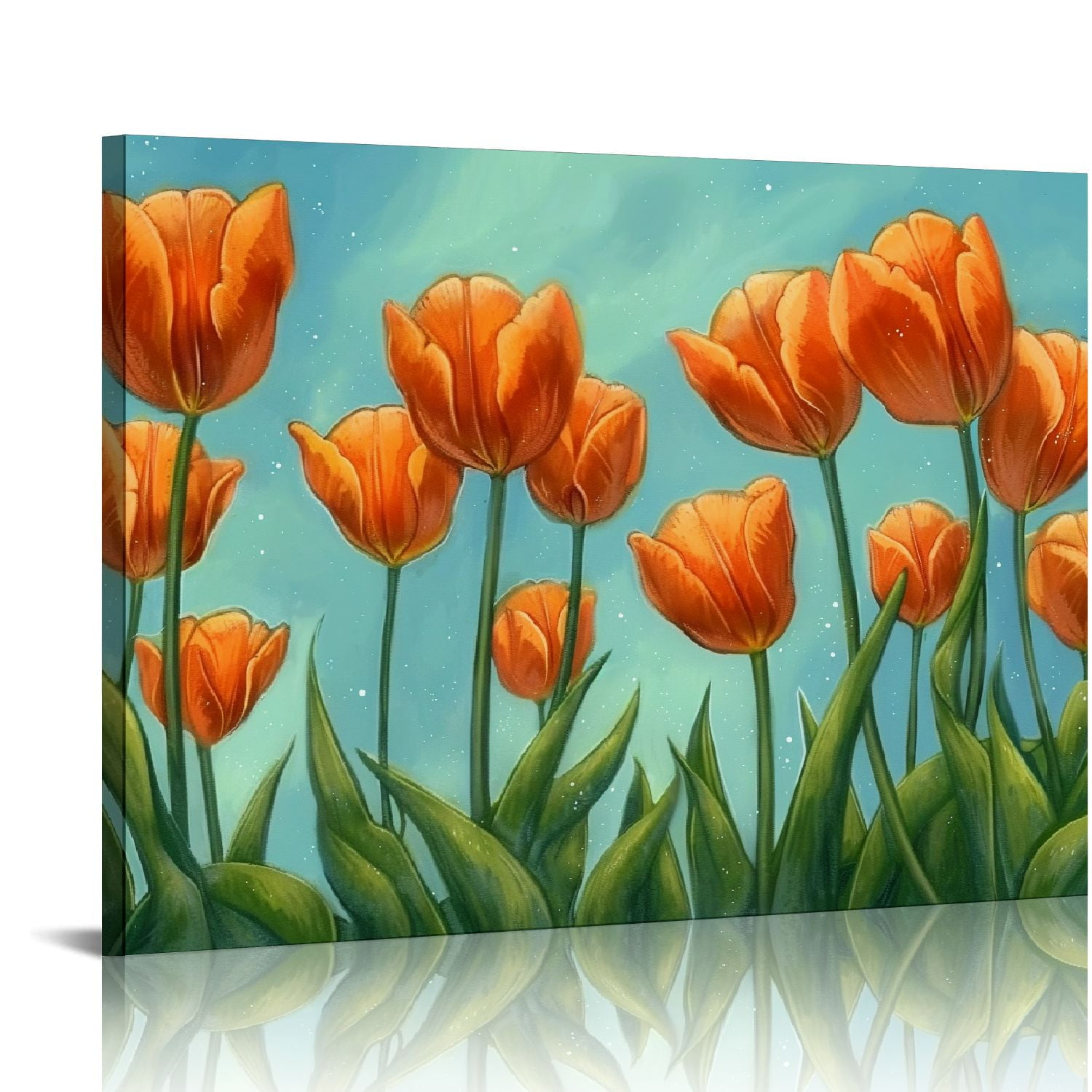 油絵アート（orange flower） 油絵アート（orange flower） 油絵アート