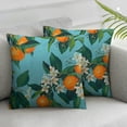 thumbnail image 1 of JRXY  Orange Pillow Case Fruit On Tree Branch White Flower Green Leaves Citrus Decorative Throw Pillow Cover Square Cushion Canvas for Women Men,Set of 2 White, 1 of 6