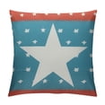 thumbnail image 1 of JRXY Outdoor Pillow Covers, 4th of July American Flag Independence Day Five-Pointed Stars Pillow Covers, Throw Pillow Covers Waterproof Throw Pillows, Outdoor Pillows for Patio Couch White, 1 of 5