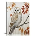 thumbnail image 1 of JRXY Owl in Fall Forest Animal Watercolor Painting Canvas Wall Art,  Design by Artist Victoria Borges 16x20 in, 1 of 5