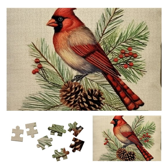 JRXY Pine Cones Wooden Jigsaw Puzzle Challenging Difficult Wood Puzzles for Adults 1000 PCS