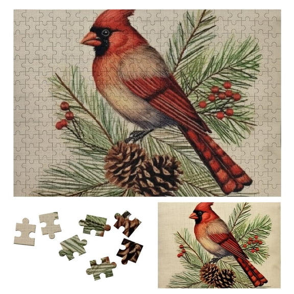 JRXY Pine Cones Wooden Jigsaw Puzzle Challenging Difficult Wood Puzzles for Adults 300 PCS