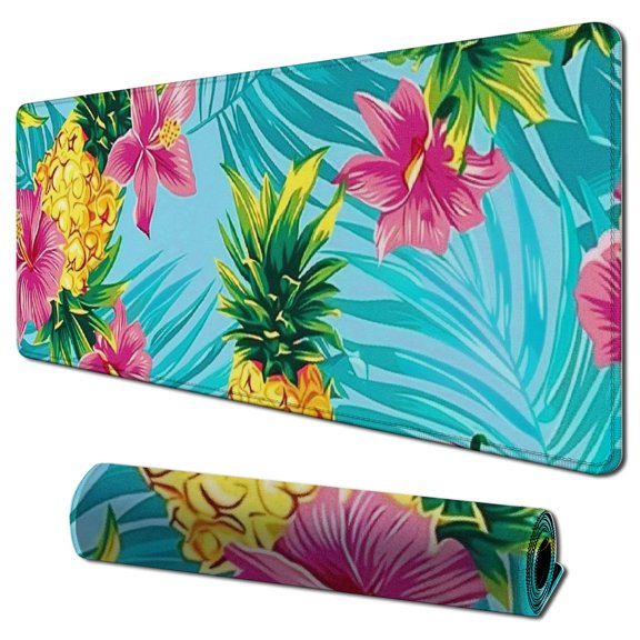 JRXY Pineapple Pattern Mouse Pad - Extended Size 31.5 x 11.8 Inch 31.5x11.8 in