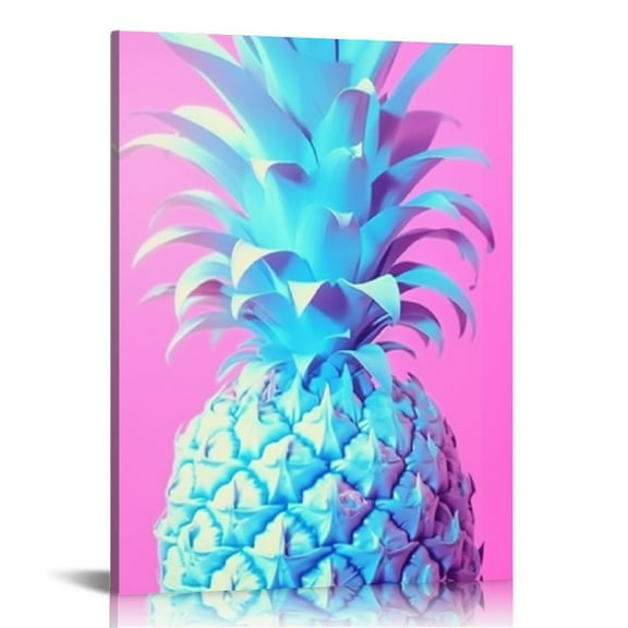 JRXY Pineapple Theme Canvas Prints Wall Art 16x20 in / 12x16 in for Living Room Bedroom Home Office Wall Decor 12x16 in